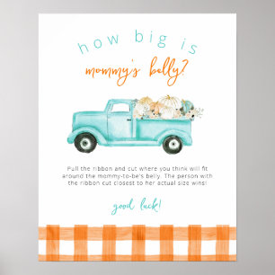 Poster Pumpkin Truck Quão Grande é o Jogo da Mamãe
