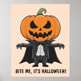 Poster Pumpkin Vampire