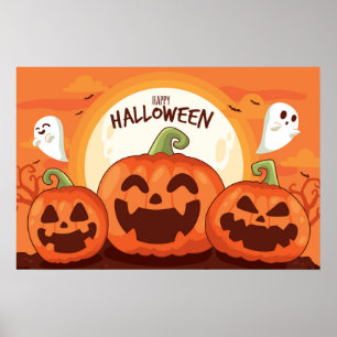 Poster Pumpkins E Fantasma