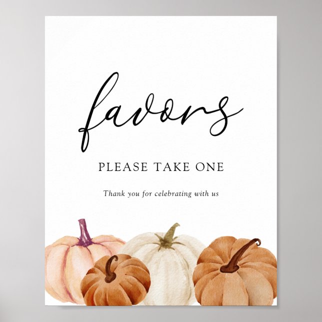 Poster Pumpkins Favor Sinal (Frente)