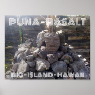 POSTER PUNA BASALT BIG ISLAND HAWAII