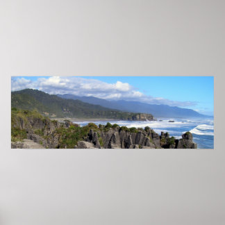 Poster Punakaiki Panorâmica