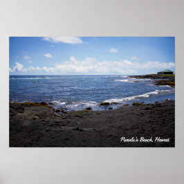 Poster Punalu'u Black Sand Beach