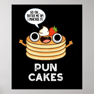 Poster Puncakes Engraçado Pancake Dardo BG