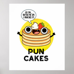 Poster Puncakes Engraçado Pancake Pun