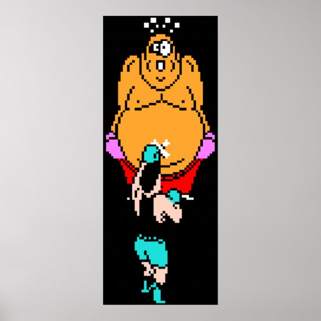 Poster Punch Out King Hippo (Frente)