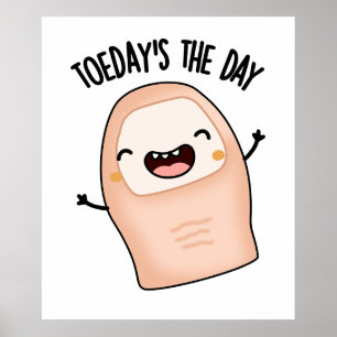 Poster Punheta do Dia É Hoje Punheta de Pé Engraçada