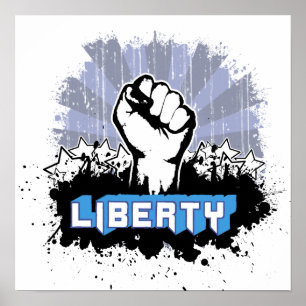 Poster Punho da liberdade