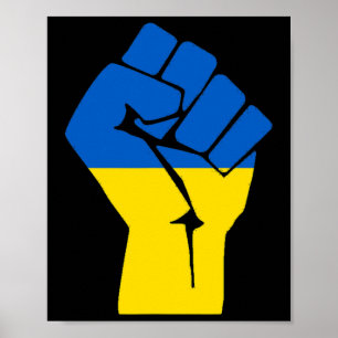 Poster Punho de Liberdade Ucrânia