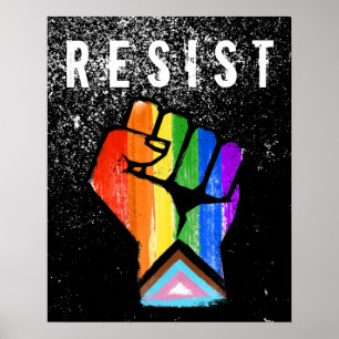 Poster Punho do Orgulho Progressivo