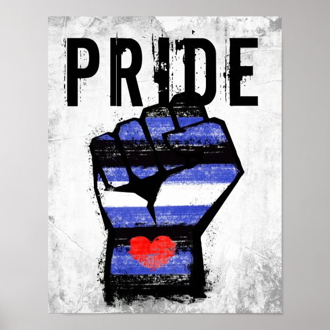 Poster Punho Orgulho de Couro (Frente)