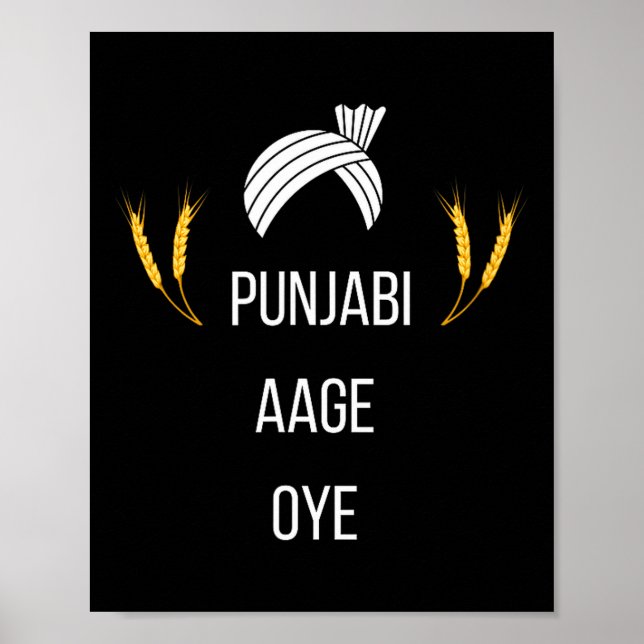 Poster Punjabi Aa Gaye Oye Diljit Dosanjh Lohri Gift Holi (Frente)