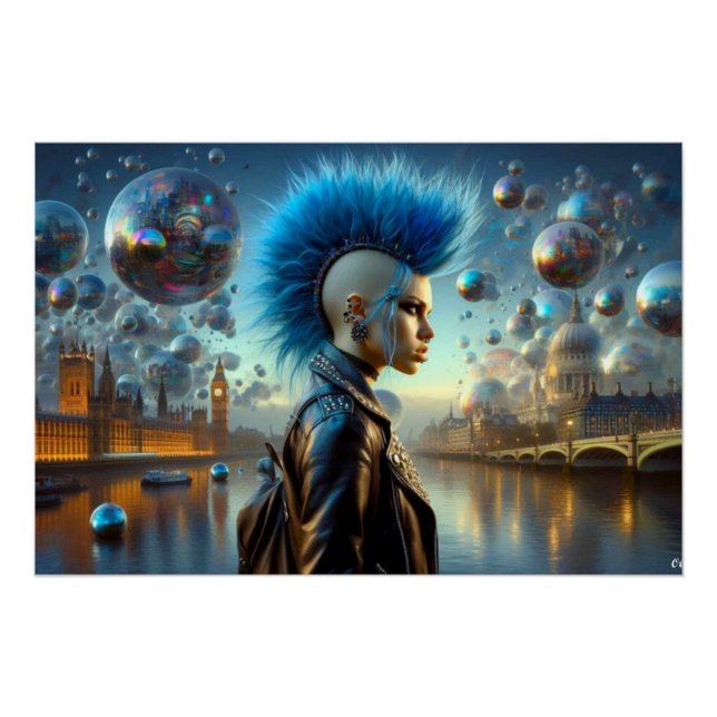 PÓSTER PUNK DE MENINAS PERDIDO NA CIDADE 3 (Frente)