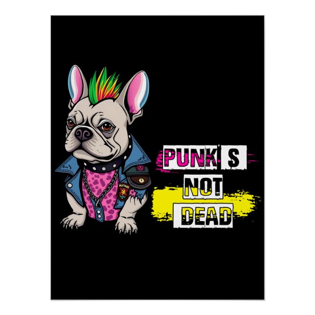 Póster Punk não é morto (Frente)