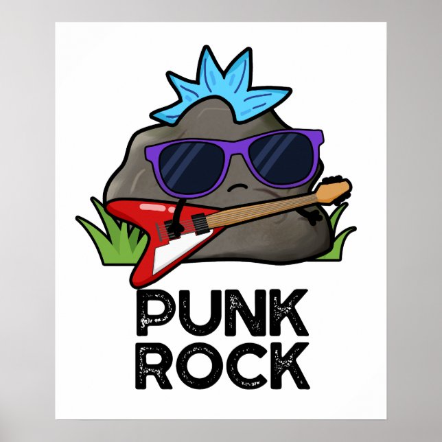 Poster Punk Rock Funny Music Pun (Frente)