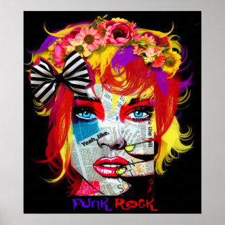 Poster Punk Rock Girl
