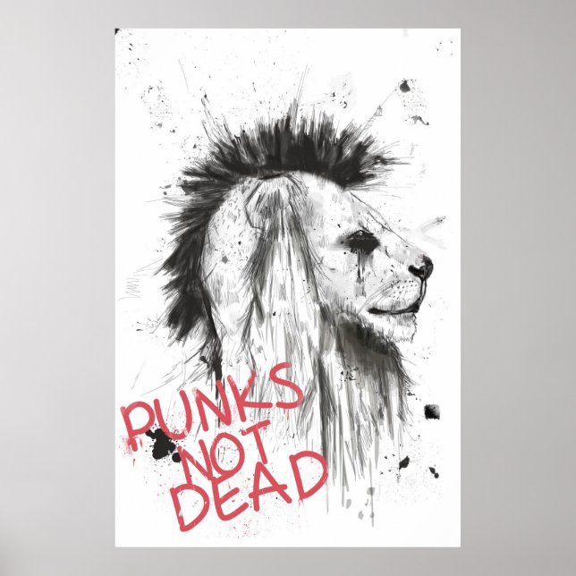 Póster punks not dead (Frente)