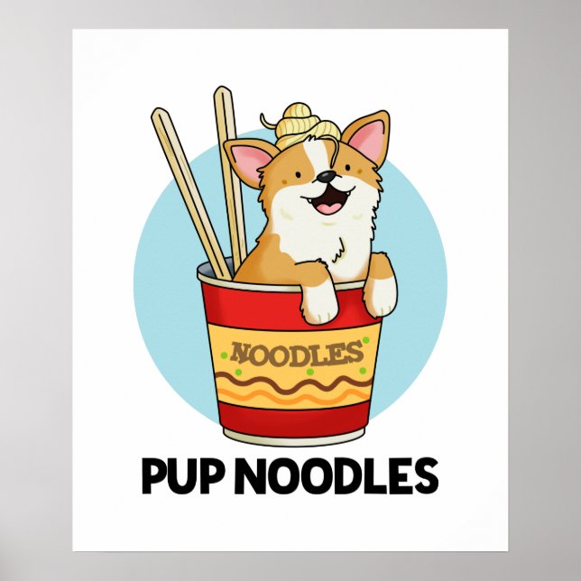 Poster Pup Noodles Funny Cup Noodles (Frente)