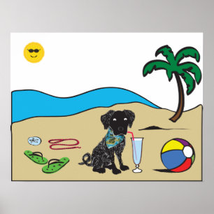 Poster Pup Praia
