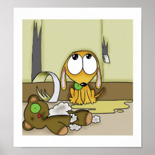 Póster Puppy Crime-wave