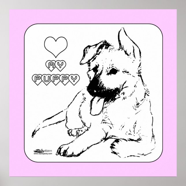 Póster Puppy Love (Frente)