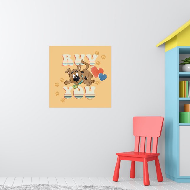 Poster Puppy Scooby-Doo "Ruv You" (Berçário 1)