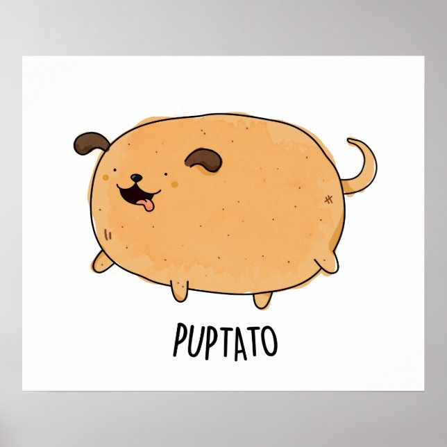 Poster Puptato Funny Puppy Potato Pun (Frente)