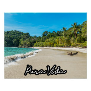 Póster Pura Vida Costa Rica - Arte para Fotografia em Pra