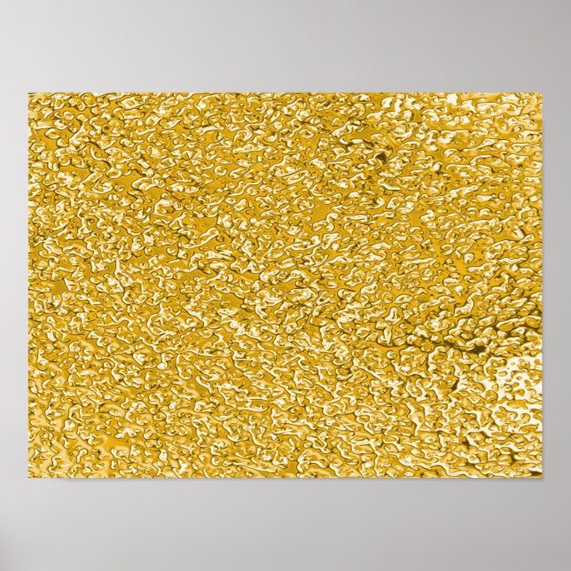 Póster PURE DOURADO Splatter Patterno + texto/foto (Frente)