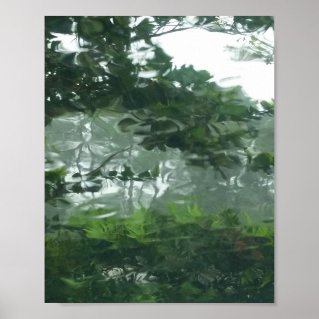 Póster Purgamento através da chuva 2 - Foto Abstrato (Frente)