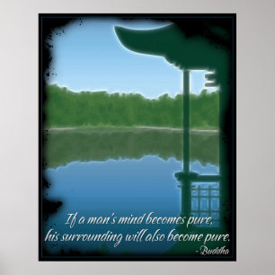 Poster puro das citações de Buddha