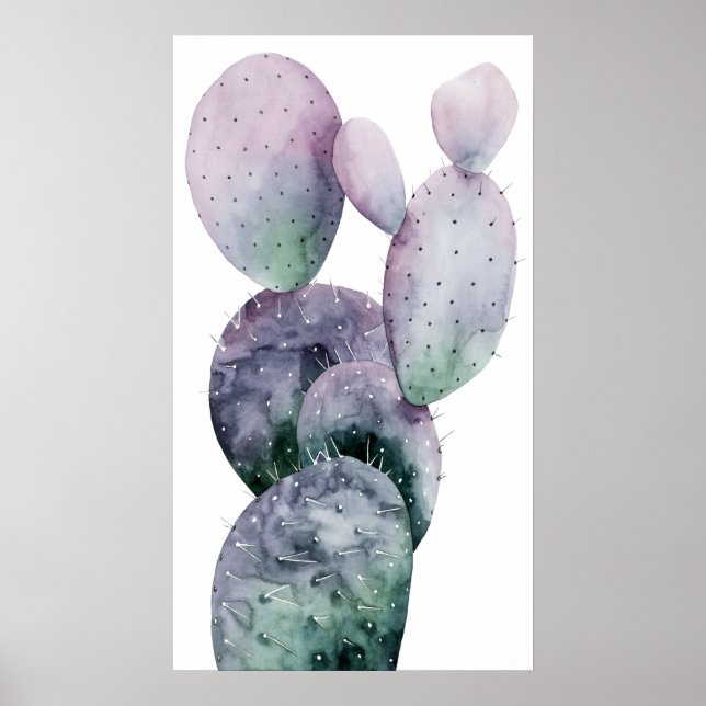 Poster Purple Cactus (Frente)