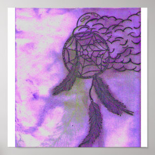 Poster purple dream catcher