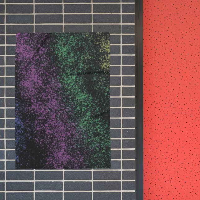 Poster Purple-green cosmic gradient, dark shadows. (Criador carregado)