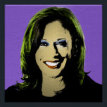Póster Purple Kamala Harris Pop Art<br><div class="desc">Arte Pop política e presentes políticos no site PolitiClothes.com e PolitiCardz.com Encontrar os presentes políticos e eleitorais mais únicos, incluindo: T-shirts políticas, autocolantes políticos, botões políticos, Posters políticos, pernos políticos, cartões políticos, políticos, políticos, políticos, Posters políticos, sinais políticos e muito mais! Arte e artes políticas: http://www.PolitiClothes.com Cartões e presentes políticos:...</div>