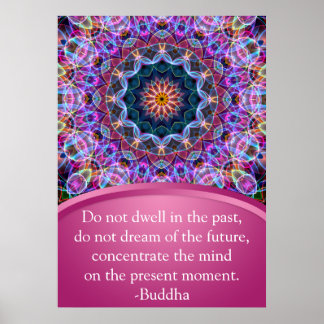 Poster Purple Lotus Mandala