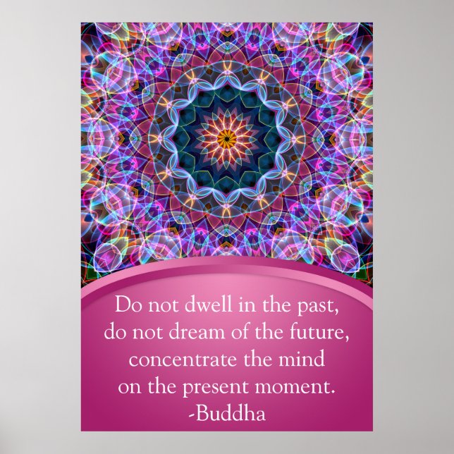 Poster Purple Lotus Mandala (Frente)