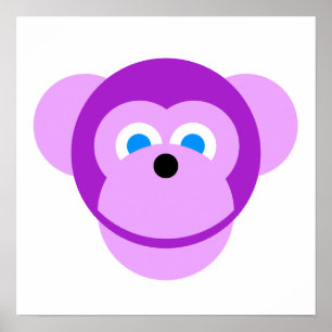 Póster Purple Monkey