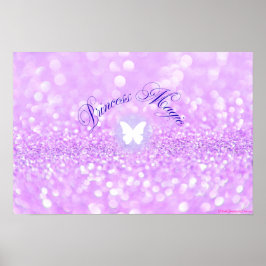 Poster Purple Spark Butterfly Princess