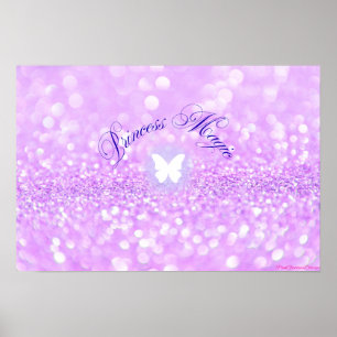 Poster Purple Spark Butterfly Princess