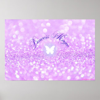 Poster Purple Spark Butterfly Princess