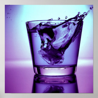 Poster Purple splash