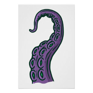 Póster Purple Tentacle