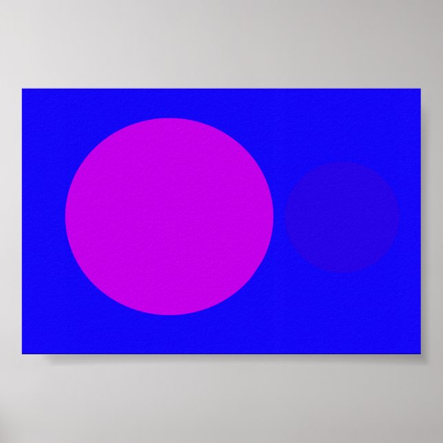 Póster Púrpura Azul (Frente)