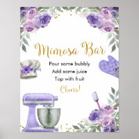 Púrpura estoque o Bar Mimosa Chá de panela da Cozi