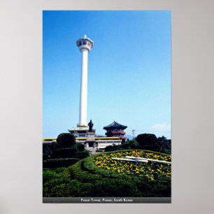 Poster Pusan Tower, Pusan, Coreia do Sul