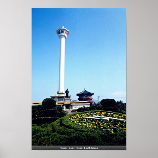 Poster Pusan Tower, Pusan, Coreia do Sul (Frente)