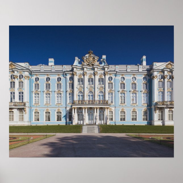 Póster Pushkin-Tsarskoye Selo, Palácio de Catarina (Frente)