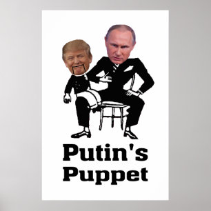 Póster Putin e fantoche