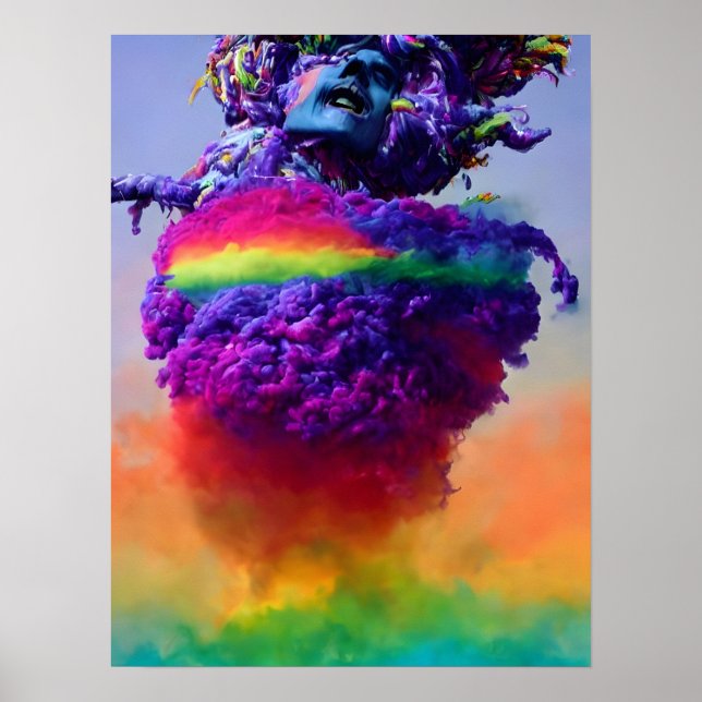Poster Putin Rainbow Bomb (Frente)